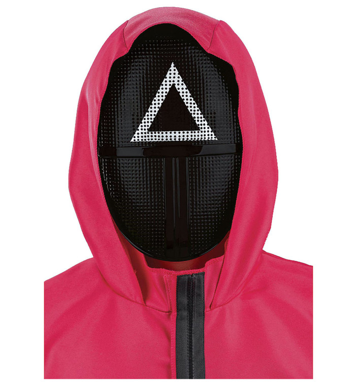Triangle Masked Men Squid Game Pink Soldiers Guards Adult Mens Costume Mask