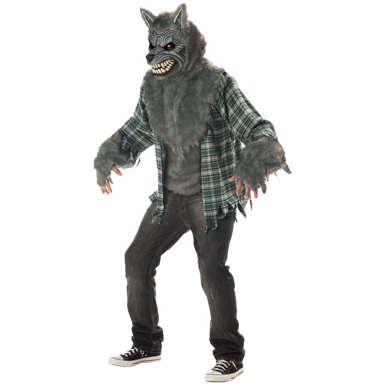 Full Moon Madness Werewolf Horror Monster Halloween Mens Costume