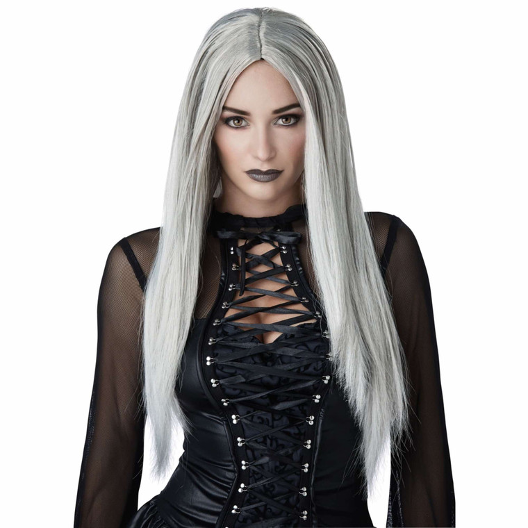 Gothic Matriarch Witch Devil Vampire Sorceress Enchantress Womens Costume Wig