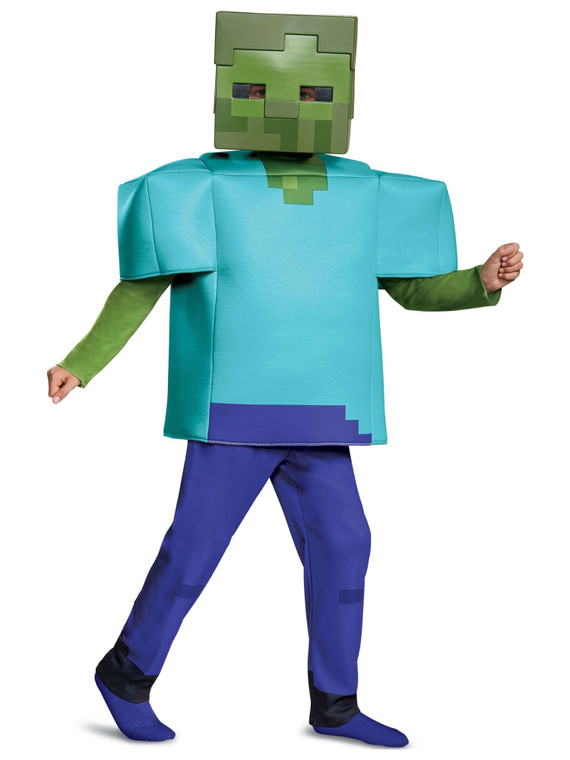 Zombie Minecraft Deluxe Mojang Mob Player Video Game Child Boys Costume