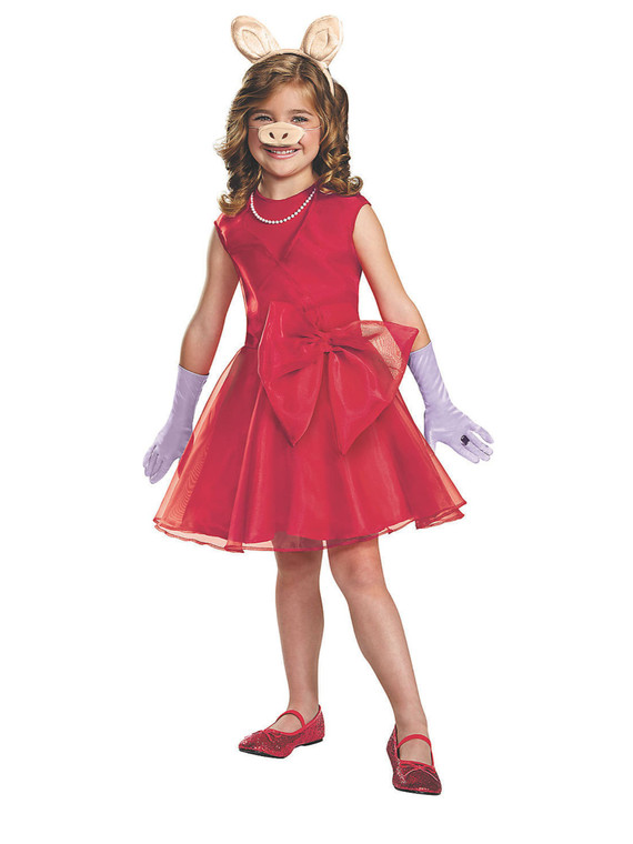 Miss Piggy Disney The Muppets Show TV Toddler Child Girls Costume S