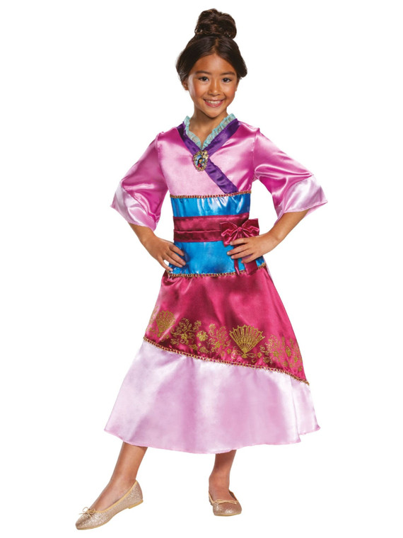 Mulan Classic Disney Princess Heroine Cartoon Book Week Child Girls Costume