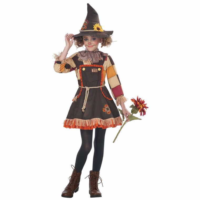 Patchwork Scarecrow Of Oz Fairytale Book Week Girls Costume