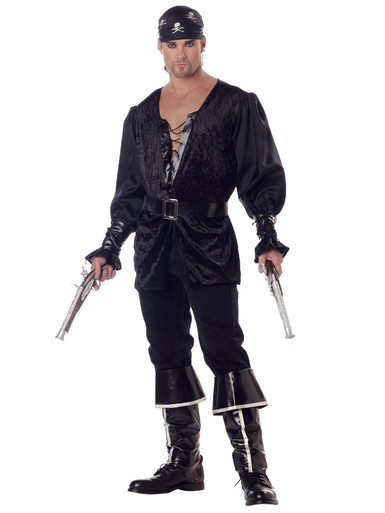 Blackheart The Pirate Caribbean Swashbuckler Buccaneer Captain Mens Costume Costume King 1350