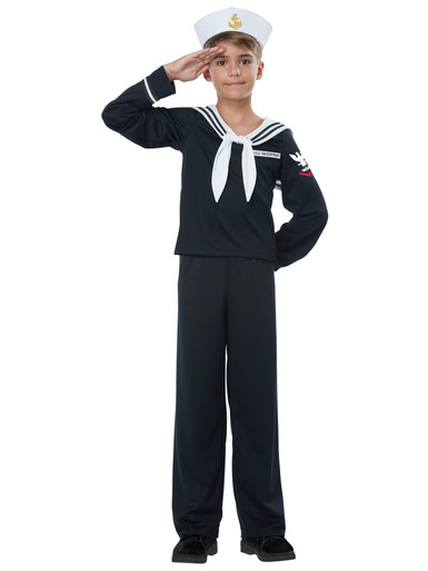 Navy Sailor Boy Marine Uniform Military Sea Force Book Week Child Boys ...