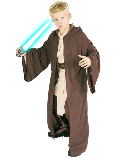 Jedi Knight Robe Deluxe Star Wars Skywalker Obi Wan Licensed Boys ...