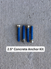 4ct of 3/8 x 2 1/2" or 4" concrete wedge bolts in stainless steel