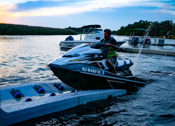 The two-piece Snap Port floating PWC lift is the perfect solution to protect your personal watercraft (PWC) from the elements, providing easy access to your dock.