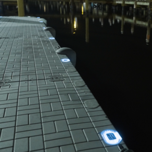 Snap Dock Pocket Solar Lights - 2 Pack White Snap Dock Pocket Solar Lights - 2 Pack White