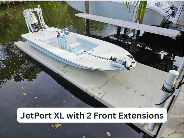 JetPort XL Boat Port with 2 Front Platforms JetPort XL Boat Port with 2 Front Platforms