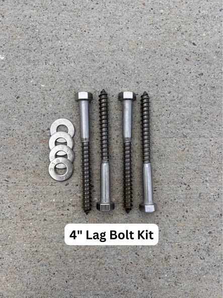 Wooden Dock Lag Bolt Kit, Stainless
