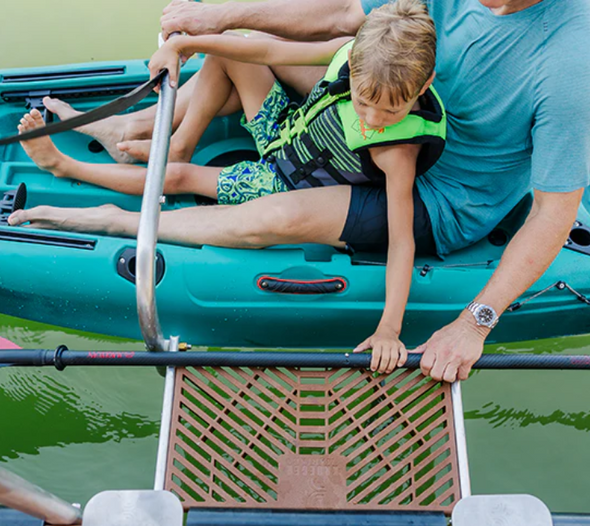 stow 'n go floating kayak launch for snap dock