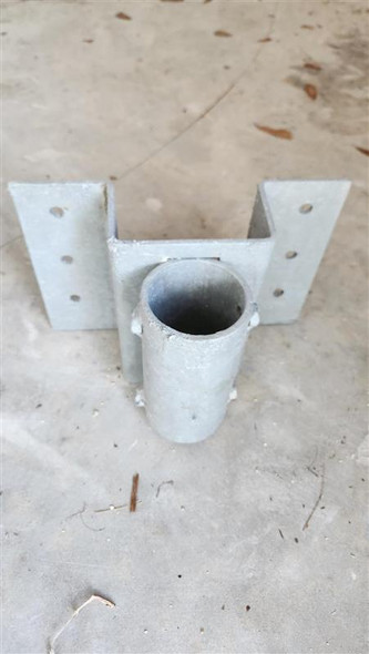 Galvanized Steel Dock Bracket for a 2in pole