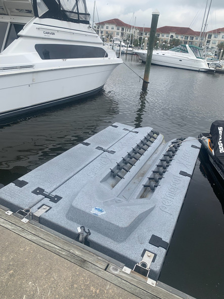 Xpress® Floating Dock Mounting Kit - front mount only - example