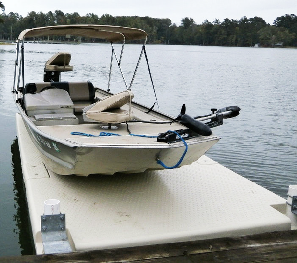 JetPort XL Boat Lift Complete with Front Platform and Buoyancy Booster