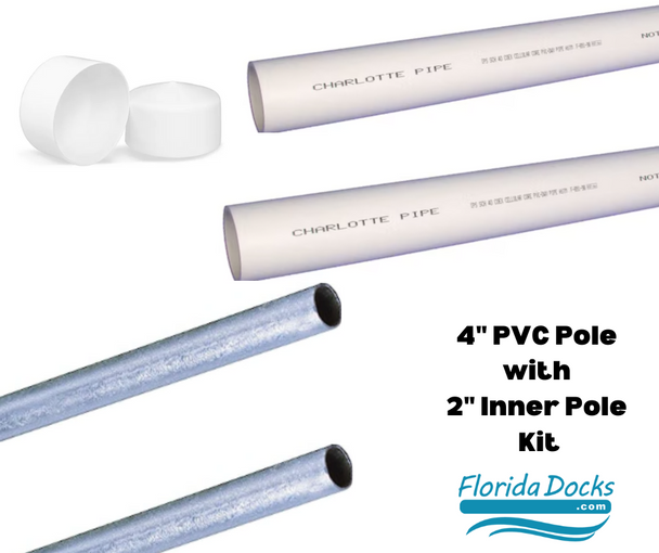 Double 4in PVC Pole with 2in Inner Pole Kit
