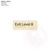 Natural Bamboo Tactile Braille Signs - Exit Level 8