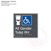 Geometric Designer Range - Accessible All Gender Toilet RH