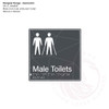 Geometric - Designer Range - Male and Male Ambulant Toilets