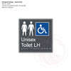 Geometric Designer Range - Unisex Accessible Toilet LH