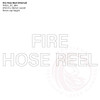 Fire Hose Reel Decal in Gloss White Vinyl - Standard statutory sign, compliant with the Building Code of Australia requirements.