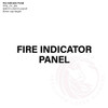 Fire Indicator Panel Black Decal - Standard fire statutory sign, compliant with the Building Code of Australia requirements.