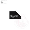 Classic Range - Matte Black Acrylic Braille Signs - Cleaner