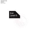 Classic Range - Matte Black Acrylic Braille Signs - Exit Level G