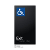 Pillar Range - Satin Black Anodised Aluminium Braille Signs - Accessible Exit