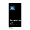 Pillar Range - Matte Black Acrylic Braille Signs - Accessible Lift