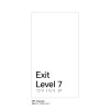 Pillar Range - Matte White Acrylic Braille Signs - Exit Level 7