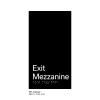 Pillar Range - Matte Black Acrylic Braille Signs - Exit Mezzanine