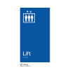 Pillar Range - Matte Accessible Blue Acrylic Braille Signs - Lift Pillar Range - Matte Accessible Blue Acrylic Braille Signs - Lift