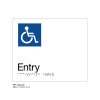 Class Range - Matte White Acrylic Braille Signs - Accessible Entry