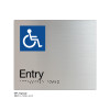 Class Range - Satin Natural Anodised Aluminium Braille Signs - Accessible Entry