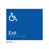 Class Range - Matte Accessible Blue Acrylic Braille Signs - Accessible Exit