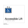 Class Range - Matte White Acrylic Braille Signs - Accessible Lift
