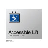 Class Range - Matte Silver Acrylic Braille Signs - Accessible Lift