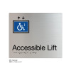 Class Range - Satin Natural Anodised Braille Signs - Accessible Lift