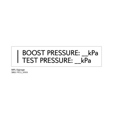 Custom Boost Pressure Sign (Modern)