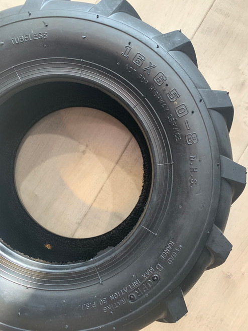 2 Tires of HORSESHOE 16x6.50-8 16x6.5x8 Heavy Duty Super Lug Lawn Mower ...