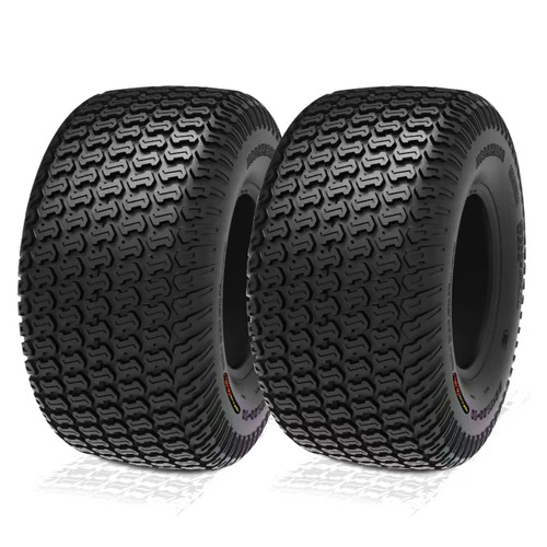 HORSESHOE FALABELLA 2 New 24x12.00-12 / 24x12-12 8PR TURF-KING LAWN MOWER TIRES LRC Heavy Duty Color-Sidewall (*2 Years Warranty)