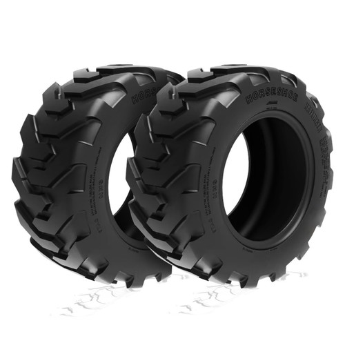 HORSESHOE HAFLINGER 2 New 18x8.50-8 / 18x8.5-8 10PR TRAC-KING SKID STEER TIRES w/Rim-Guard-Wall LRE Super Heavy-Duty (*2 Years Warranty)