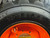 1-Pk HORSESHOE 12-16.5 16PLY R-4 Extra Thick Rim-Guard Wall Super Heavy Duty LRH Tire mounted on 16.5x9.75 Bolt 8x8" Orange Steel Rims w/Brass Valve Stem & Protection Shield 12x16.5 9.75x16.5 (Right Side)