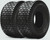 2 Tires of HORSESHOE 22x9.50-12 6Ply Heavy Duty King-Turf Lawn Mower & Tractor Tires 2295012 229512 T126 22x9.50x12
