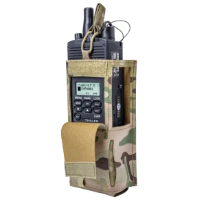 SENTRY MBITR Pouch with radio inserted and view window open.