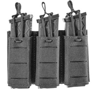 SENTRY Gunnar Pistol Triple Mag Pouch (9mm/.40) with mags inserted