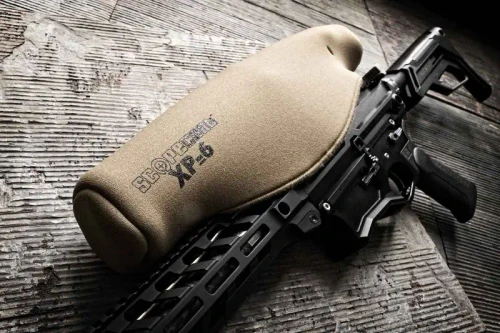 XP-6 extreme scopecoat optic cover applied to optic on rifle