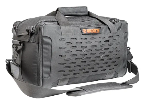 Range bag front with shoulder strap