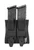 Sentry low profile double mag pouch MOLLE back view with 9mm mags loaded.